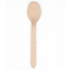 100 Colheres Madeira 16cm