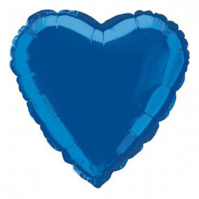 Balão Coração Azul 46cm