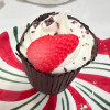 Bolo Decorativo Muffin Morango