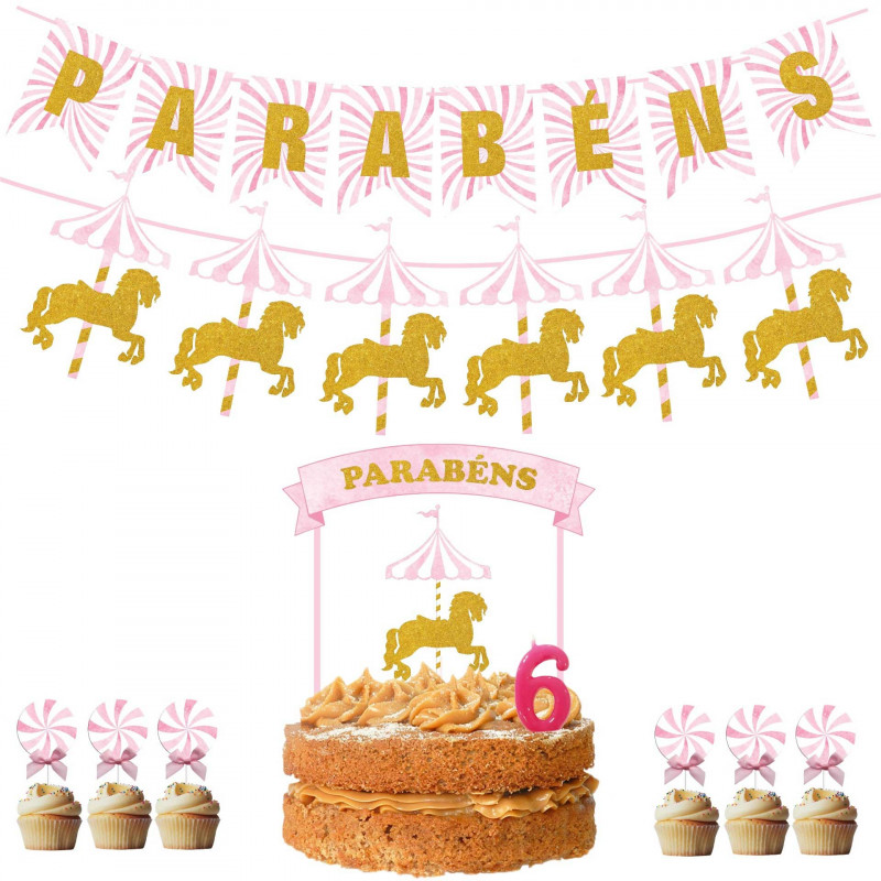 Bolo Carrossel  Carousel birthday, Carousel birthday parties