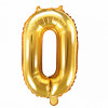 Balões Números Pequenos Dourado