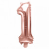 Balões Números Pequenos Rosegold