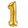 Balões Números Pequenos Dourado