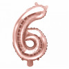 Balões Números Pequenos Rosegold