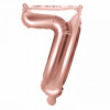 Balões Números Pequenos Rosegold