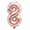 Balões Números Pequenos Rosegold