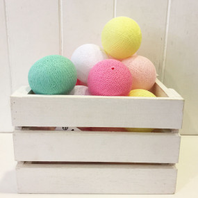 Grinalda Cotton Balls White Colors 10 Bolas