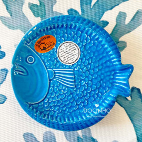 PRATO Sobremesa Peixe Azul Turquesa