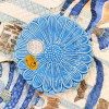 Prato 15cm Girassol Azul