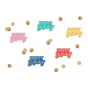 Confetis Happy Birthday Coloridos