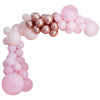 Arco Balões Rosa e Rosegold