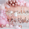 Arco Balões Rosa e Rosegold