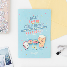 POSTAL - HOJE É DIA DE CELEBRAR
