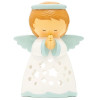 Anjo Azul para Vela Led