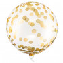 Balão Cristal Confettis Dourados