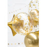 Balão Cristal Confettis Dourados