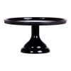 Prato Bolo Preto Melamina - 23,5cm
