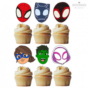 6 Toppers Spidey Amazing Friends