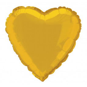 Balão Coração Dourado 46cm