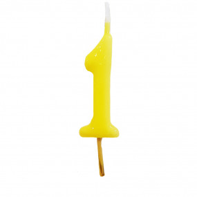 Vela Nº Amarelo - 5.5cm