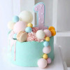 Toppers Bolas Brancas - conj.20