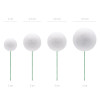 Toppers Bolas Glitter Branco - conj.20